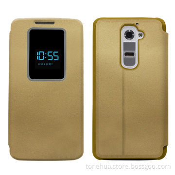 PU Leather Flip Case for LG G2, OEM/ODM Orders are Welcome, Various Colors are Available